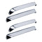 AVS 84-91 Jeep Grand Wagoneer Ventshade Front & Rear Window Deflectors 4pc - Stainless