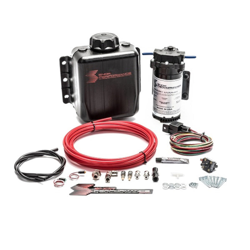 Snow Performance Stg 1 Boost Cooler TD Water Injection Kit (Incl. Red Hi-Temp Tubing/Quick Fittings)