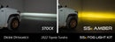 Diode Dynamics 2022 Toyota Tundra SS6 LED Fog Light Kit - Amber Wide