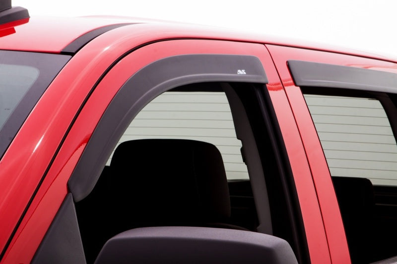 AVS 14-18 Chevy Silverado 1500 Crew Cab Ventvisor Low Profile Window Deflectors 4pc - Matte Black