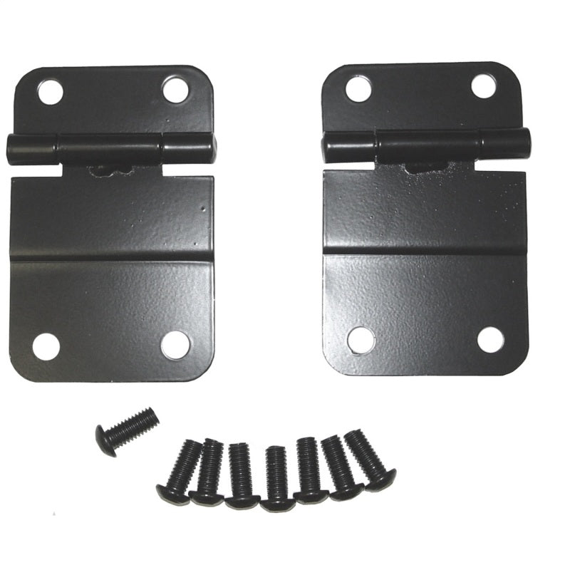 Rugged Ridge 76-86 Jeep CJ Black Lower Tailgate Hinge Set