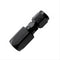 Fragola -6AN Straight Aluminum P/S Hose End - Black Only