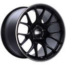 BBS CH-R 19x8.5 5x112 ET40 Satin Black Polished Rim Protector Wheel -82mm PFS/Clip Required