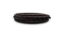 Vibrant -6 AN Two-Tone Black/Red Nylon Braided Flex Hose (5 foot roll)