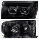 Xtune Ford F150 09-14 Projector Headlights Halogen Model Only LED Halo Black PRO-JH-FF15009-CFB-BK