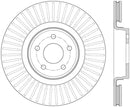 StopTech 14.5+ Ford Focus ST Front Right Slotted Performance Rotor