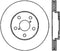 StopTech Power Slot 06-11 Lexus GS Series / 06-12 IS350 Front Left Drilled & Slotted Rotor