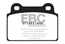 EBC 08-16 Mitsubishi Lancer Evo 10 2.0 Turbo (1 piece rotor) Ultimax2 Rear Brake Pads