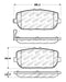 StopTech OE Fit Rear Sport Brake Pads