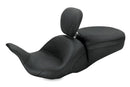Mustang 08-21 Harley Electra Glide, Rd Glide, Rd King, Str Glide Lowdown 1PC Seat w/DBR - Black