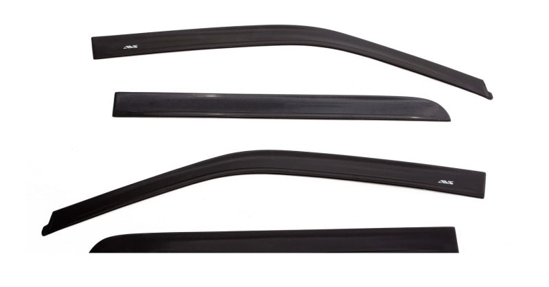 AVS 15-18 Ford F-150 Supercrew Ventvisor In-Channel Front & Rear Window Deflectors 4pc - Smoke