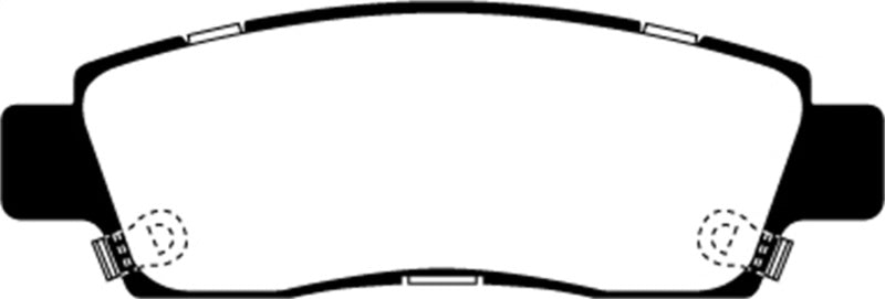 EBC 07+ Buick Enclave 3.6 Greenstuff Rear Brake Pads