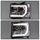 Spyder GMC Sierra 1500/2500/3500 07-13 V2 Projector Headlights - Chrome PRO-YD-GS07V2-LBDRL-C