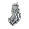 BBK 99-03 Ford F Series Truck 5.4 Shorty Tuned Length Exhaust Headers - 1-5/8 Silver Ceramic