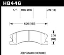 Hawk 99-04 Jeep Grand Cherokee w/ Akebono Front Calipers ONLY LTS Street Front Brake Pads