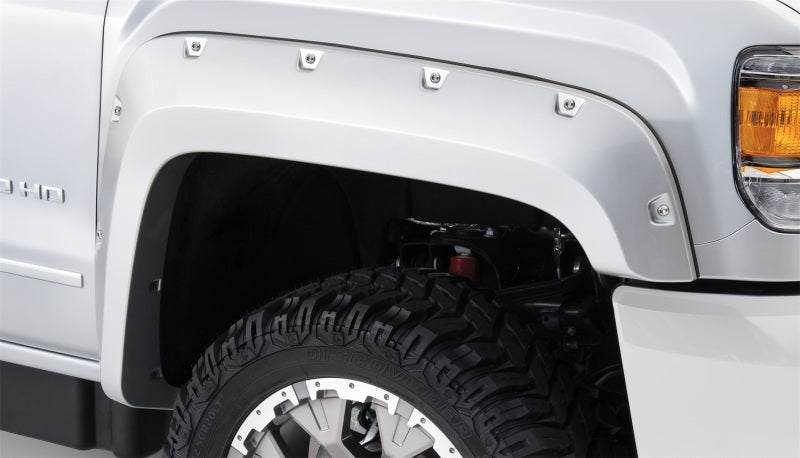 Bushwacker 15-18 GMC Sierra 2500 HD Pocket Style Flares 2pc - Black