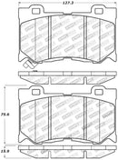 StopTech Performance 09-13 Infiniti FX35/FX37/FX45/FX50/08-13 G37 / 09-12 370Z Front Brake Pads