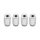 McGard Hex Lug Nut (Cone Seat) M12X1.5 / 13/16 Hex / 1.5in. Length (4-Pack) - Chrome