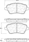 StopTech 14-18 Ford Fiesta Street Performance Front Brake Pads