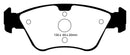 EBC 03-08 Chrysler Crossfire 3.2 Yellowstuff Front Brake Pads