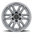 ICON Vector 6 17x8.5 6x5.5 0mm Offset 4.75in BS 106.1mm Bore Titanium Wheel