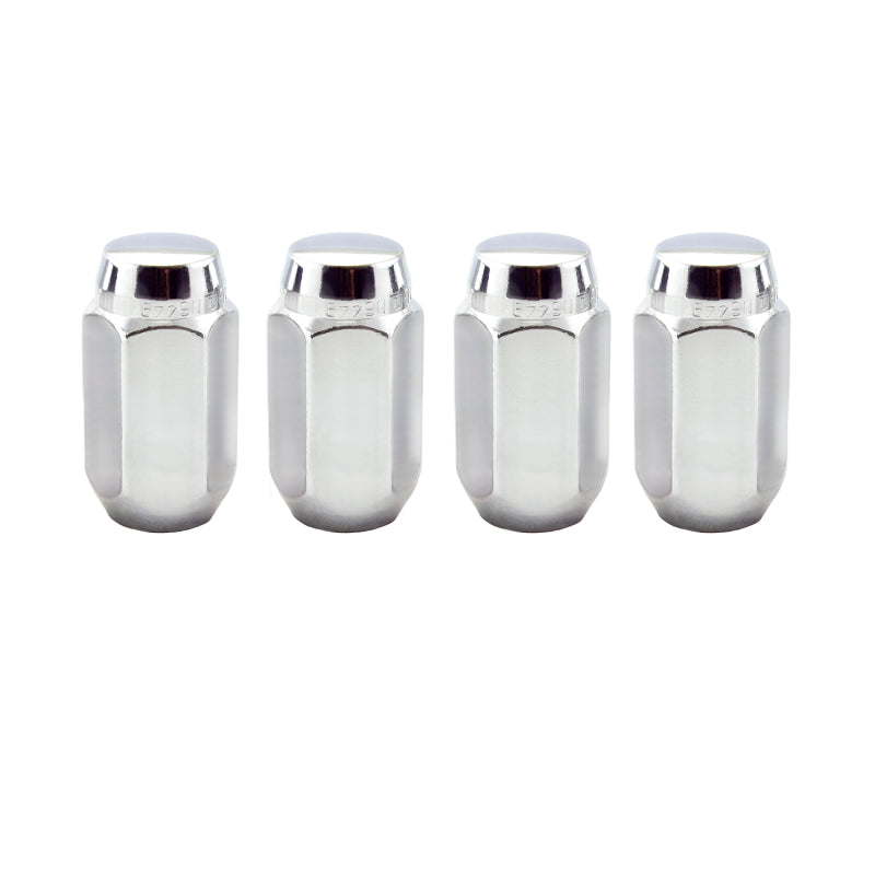 McGard Hex Lug Nut (Cone Seat) 9/16-18 / 7/8 Hex / 1.75in. Length (4-Pack) - Chrome