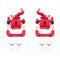 Power Stop 90-93 Mazda Miata Rear Red Calipers w/Brackets - Pair