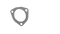 QTP 2.5in Bolt-On QTEC 3 Bolt Gasket