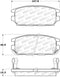 StopTech 91-93 Mitsubishi 3000GT Street Performance Rear Brake Pads