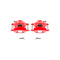 Power Stop 94-96 Chevrolet Impala Front Red Calipers w/o Brackets - Pair