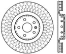 StopTech Drilled & Slotted Left Sport Brake Rotor for 2009 Cadillac CTS-V