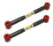 BMR 10-15 5th Gen Camaro Rear Adj. Toe Rods (Polyurethane) - Black Hammertone