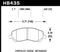 Hawk 00-05 Eclipse GT HPS Street Front Brake Pads