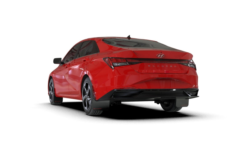 Rally Armor 21-23 Hyundai Elantra (Will Not Fit Elantra N/N Line) Black UR Mud Flap w/ Red Logo