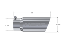 MBRP Universal Tip 5 O.D. Angled Single Walled 4 inlet 12 length