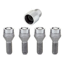 McGard Wheel Lock Bolt Set - 4pk. (Cone Seat) M12X1.5 / 17mm Hex / 25.5mm Shank Length - Chrome