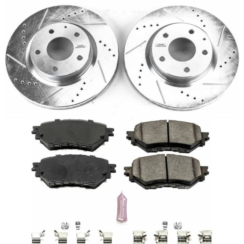 Power Stop 17-18 Mazda 3 Front Z23 Evolution Sport Brake Kit