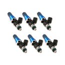 Injector Dynamics 1700cc Injectors - 60mm Length - 11mm Blue Top - 14mm Lower O-Ring (Set of 6)