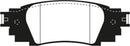 EBC 2016+ Lexus RX350 3.5L Greenstuff Rear Brake Pads