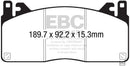 EBC 2015+ Ford Mustang GT350 Bluestuff Front Brake Pads