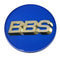 BBS Center Cap 70.6mm Blue/Gold (3-Tab)