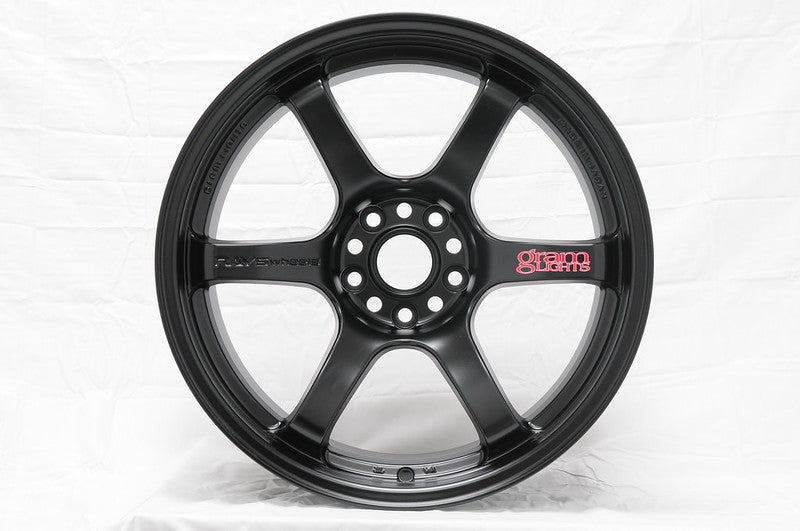 Gram Lights 57DR 18x8.5 +37 5-100 Semi Gloss Black Wheel