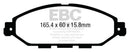 EBC 14+ Infiniti QX60 3.5 Greenstuff Front Brake Pads