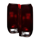 Xtune Ford Bronco F150 F250 F350 F450 92-96 OE Style Tail Lights Red Smoked ALT-JH-FB92-OE-RSM