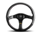 Momo Tuner Steering Wheel 350 mm - Black Leather/Red Stitch/Black Spokes