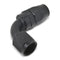 Russell Performance -8 AN Black 90 Degree Full Flow Hose End