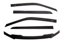 AVS 05-18 Nissan Frontier Crew Cab Ventvisor & Aeroskin Deflector Combo Kit - Matte Black