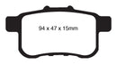 EBC 09-14 Acura TSX 2.4 Yellowstuff Rear Brake Pads