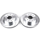 Power Stop 63-82 Chevrolet Corvette Front Evolution Drilled & Slotted Rotors - Pair