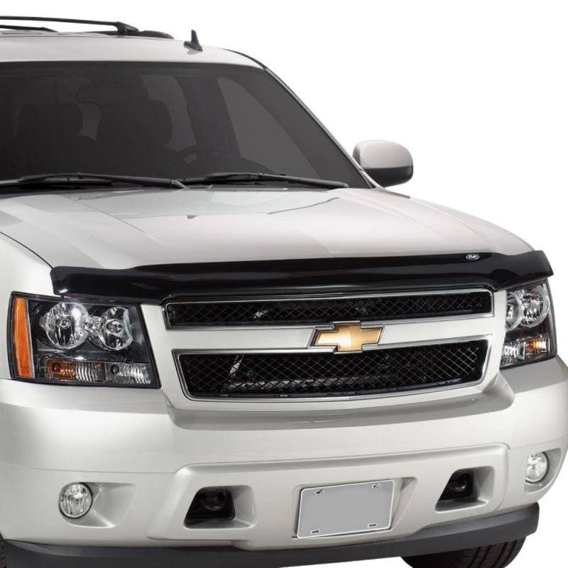 AVS 16-18 Nissan Titan XD Bugflector Medium Profile Hood Shield - Smoke